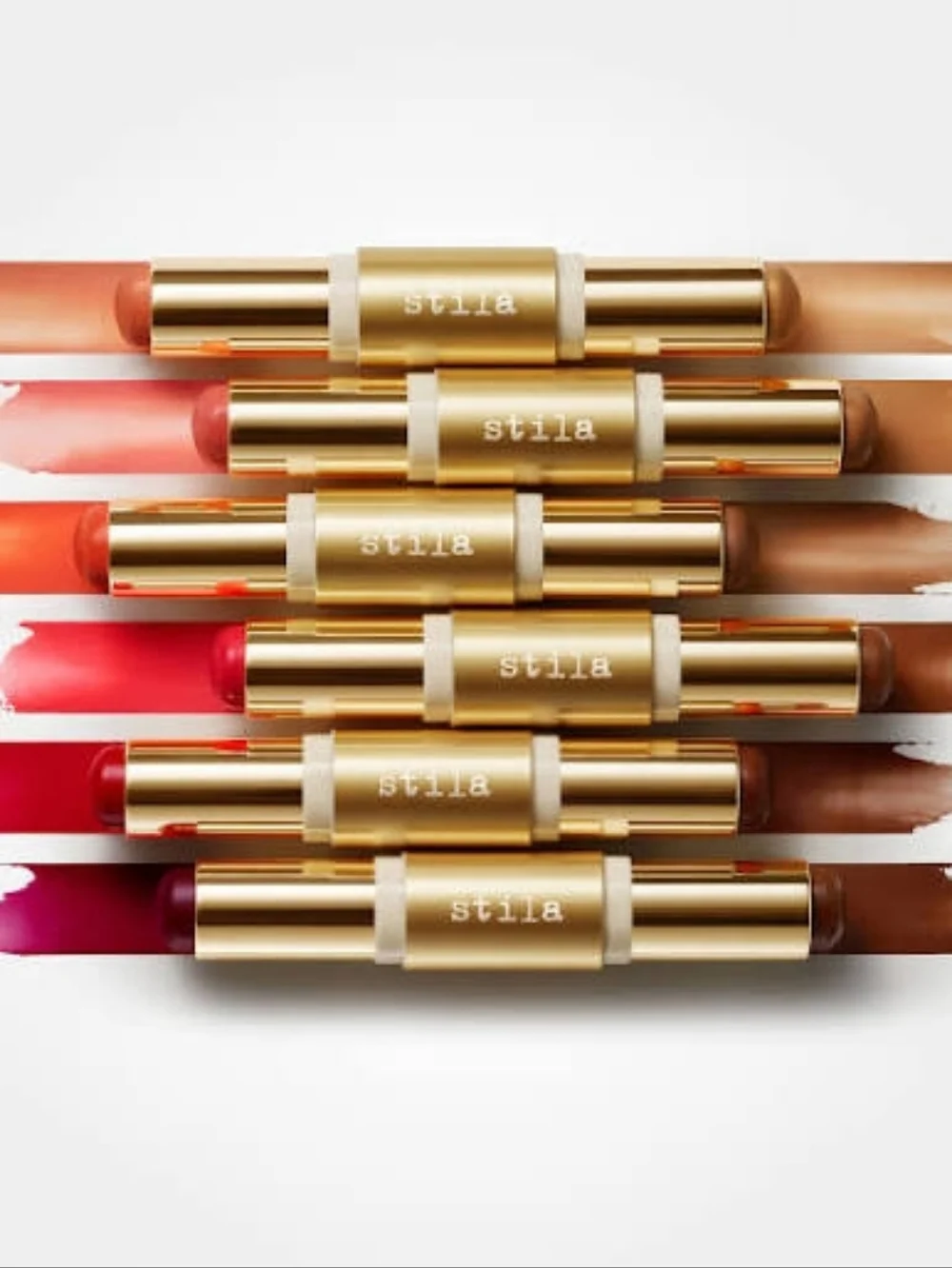 Stila Dual-Ended Blush And Bronzer Lip & Cheek Stick — Papaya & Tan